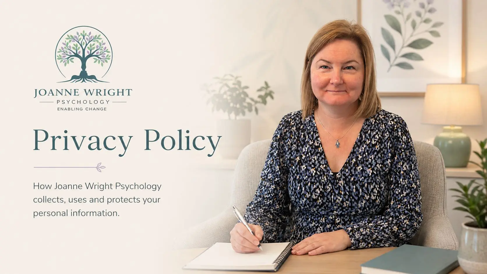 Privacy Policy Joanne Wright Psychology